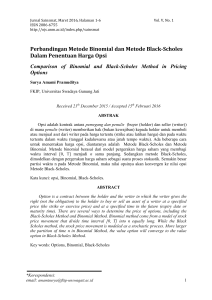 Perbandingan Metode Binomial dan Metode Black