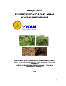 PEMBUATAN KOMPOS DARI AMPAS KEMPAAN DAUN GAMBIR