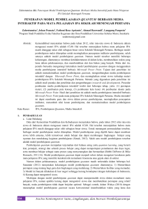 534 penerapan model pembelajaran quantum berbasis media