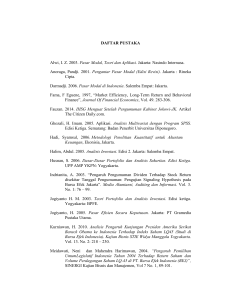 DAFTAR PUSTAKA Alwi, I. Z. 2003. Pasar Modal, Teori dan Aplikasi