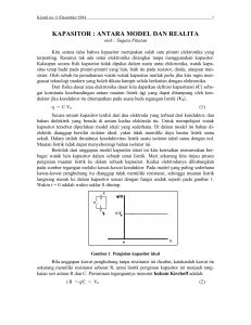 KAPASITOR : ANTARA MODEL DAN REALITA