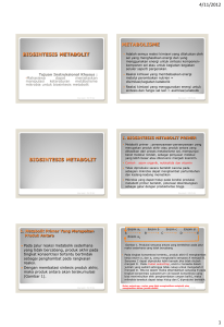 Biosintesis Metabolit