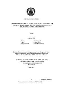 evaluasi penggunaan komunikasi interpersonal sebagai strategi