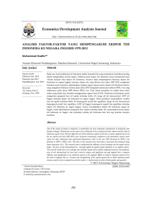 Economics Development Analysis Journal