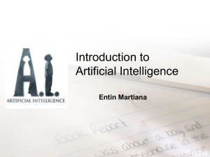 Artificial Intelligence Introduction