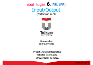 Input/Output - Telkom University