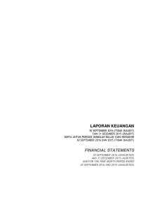 laporan keuangan financial statements