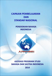 CP dan SN Pendidikan Bahasa Indonesia