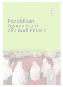 Pendidikan Agama Islam dan Budi Pekerti X - E