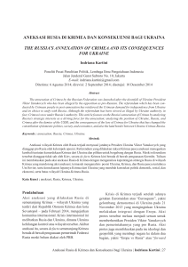aneksasi rusia di krimea dan konsekuensi bagi ukraina the russia`s