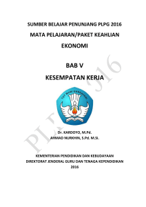 bab v kesempatan kerja