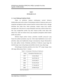 PP.High Density Polyethylene (HDPE) Proses Philips Loop Reaktor