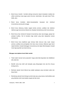 3. Brand harus menarik / memikat sehinga konsumen dapat