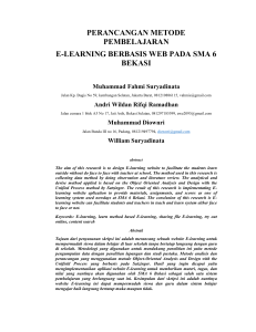 perancangan metode pembelajaran e-learning