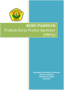 [Type the document title] BUKU PANDUAN Praktek Kerja Profesi