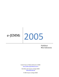 e-JEMMi 2005 - SABDA