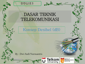 dasar teknik telekomunikasi - Diploma of Telecommunication