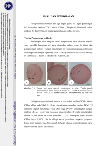 Optimalisasi Produksi Embrio Domba Secara In vitro