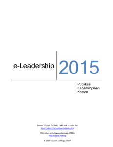 e-Leadership 2015 - SABDA