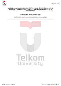 analisis faktor-faktor yang mempengaruhi penggunaan jejaring