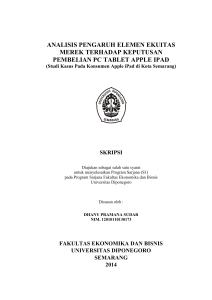 analisis pengaruh elemen ekuitas merek terhadap