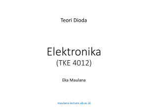 Teori Dioda - Eka Maulana