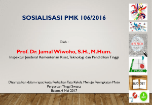 SOSIALISASI PMK 106/2016