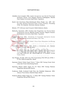 DAFTAR PUSTAKA Abdullah, Irvan Leonardo, 2006, Analisis