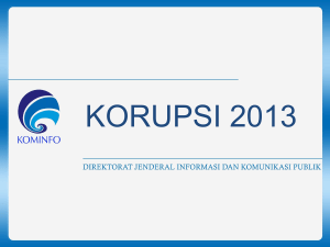 KORUPSI 2013