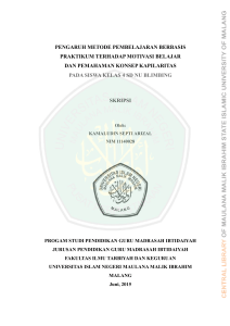 pengaruh metode pembelajaran berbasis praktikum terhadap