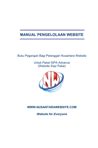 manual pengelolaan website
