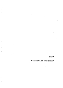 kesimpulan dan saran