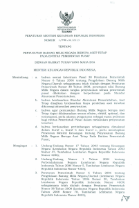 peraturan menteri keuangan republik indonesia nomor