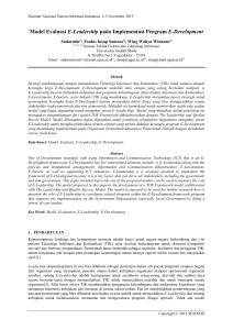 Model Evaluasi E-Leadership pada Implementasi Program E