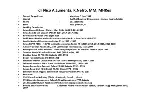 dr Nico A.Lumenta, K.Nefro, MM, MHKes