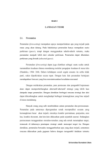 BAB 2 LANDASAN TEORI 2.1. Peramalan Peramalan (forecasting