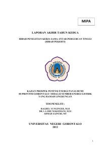 laporan akhir tahun kedua universitas negeri