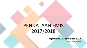 pendataan emis 2017/2018