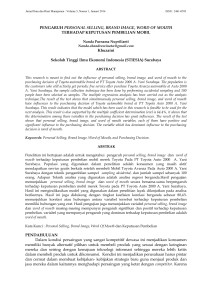 BAB I - E-Journal STIESIA Surabaya