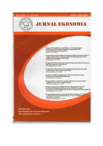 Jurnal Ekonomia Ahmad Feryansyah, S.E., M.Kom Vol. 6 No 2