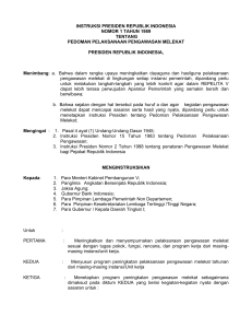 instruksi presiden republik indonesia nomor 1 tahun 1989 tentang