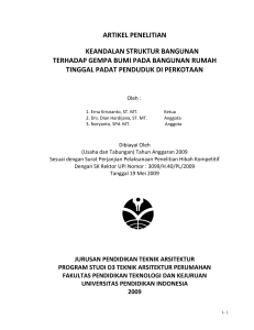 perbandingan keandalan model struktur bracing terhadap pengaruh