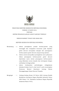 peraturan menteri kesehatan republik indonesia nomor 19 tahun