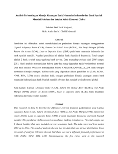 Analisis Perbandingan Kinerja Keuangan Bank Muamalat Indonesia