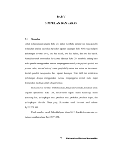 bab v simpulan dan saran - Repository Maranatha