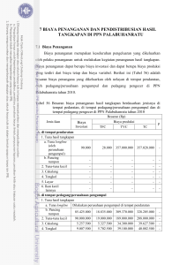 7 biaya penanganan dan pendistribusian hasil