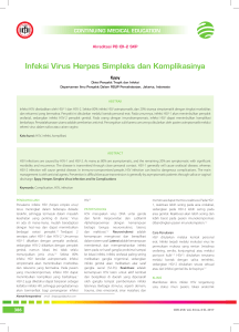 Infeksi Virus Herpes Simpleks dan Komplikasinya