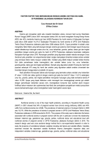 Jurnal Kesehatan Kartika 51 FAKTOR