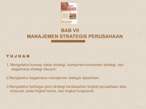 Manajemen Strategis Perusahaan