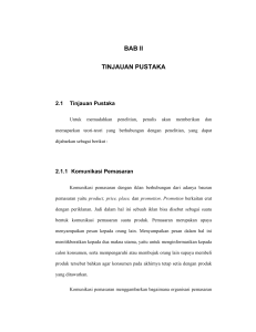 bab ii tinjauan pustaka - Digilib Esa Unggul